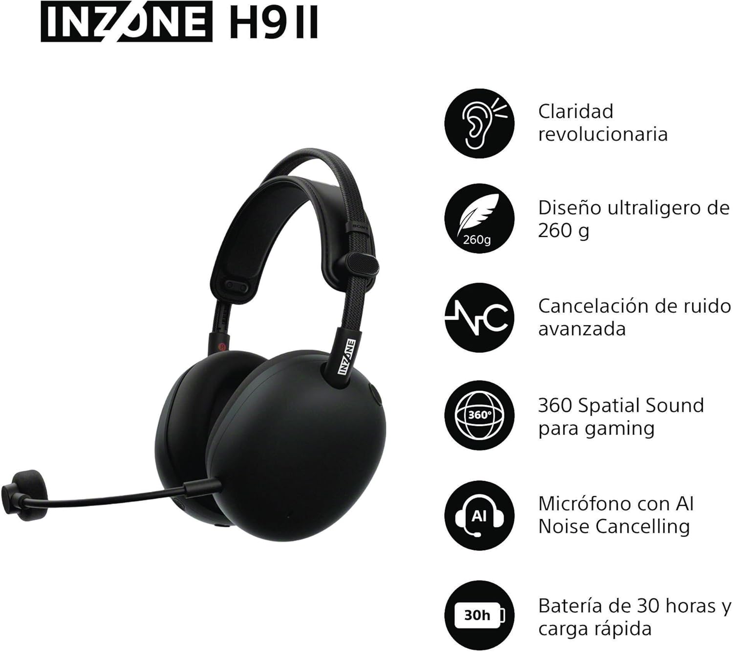 Sony INZONE H9 II Cascos Gaming inalámbricos rebajas ofertas descuentos Sony INZONE H9 II Cascos Gaming inalámbricos rebajas ofertas descuentos