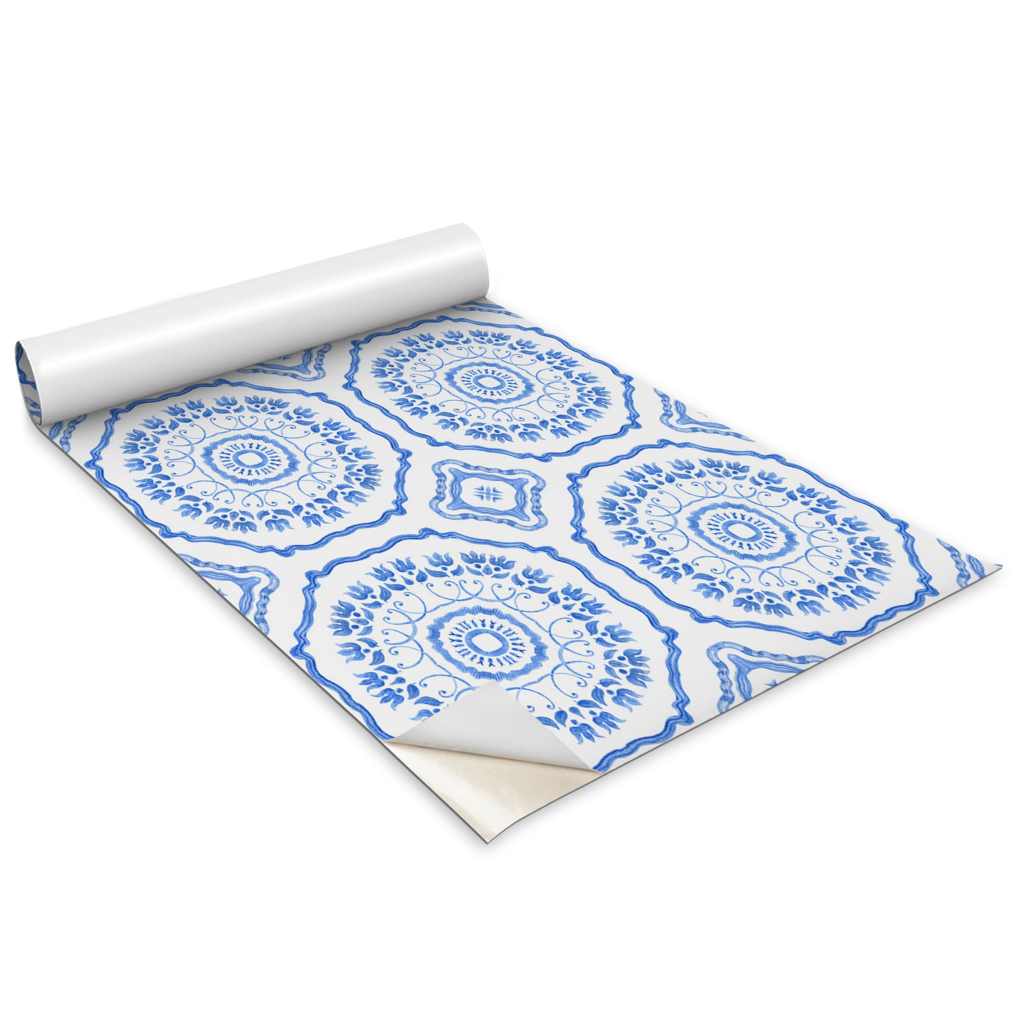 Papier peint rouleau autocollant Wallfluent 100x50 cm pour meuble de cuisine chambre et salon