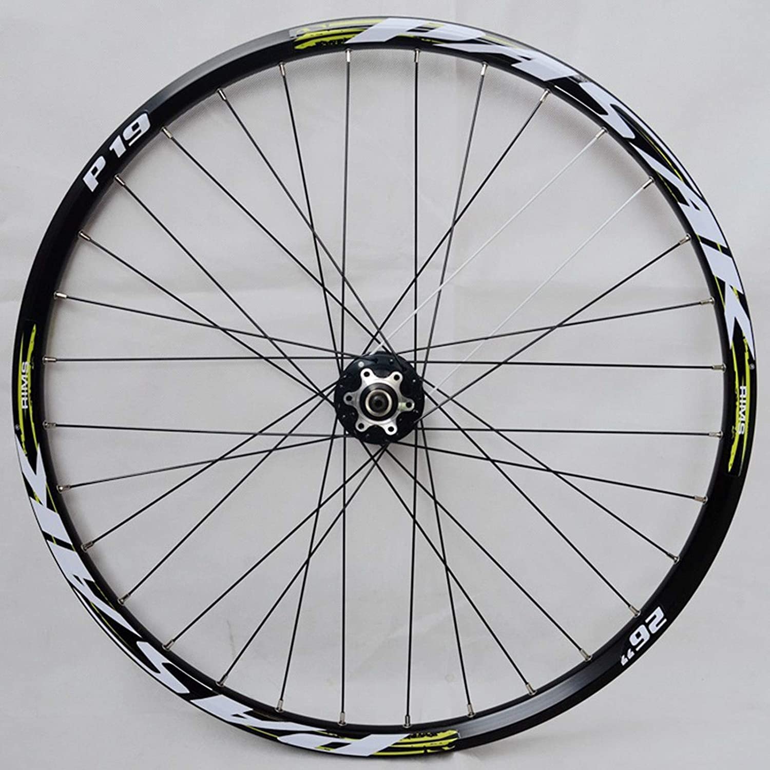 Amdieu Wheelset 26 27.5 29in MTB Ruedas de Bicicleta, 32 Agujeros de aleación Delantero 2 Trasero 4 Palin Rodamiento Palin Frazo de Disco de liberación rápida 7/8/9/10/11 Velocidad Road Wheel