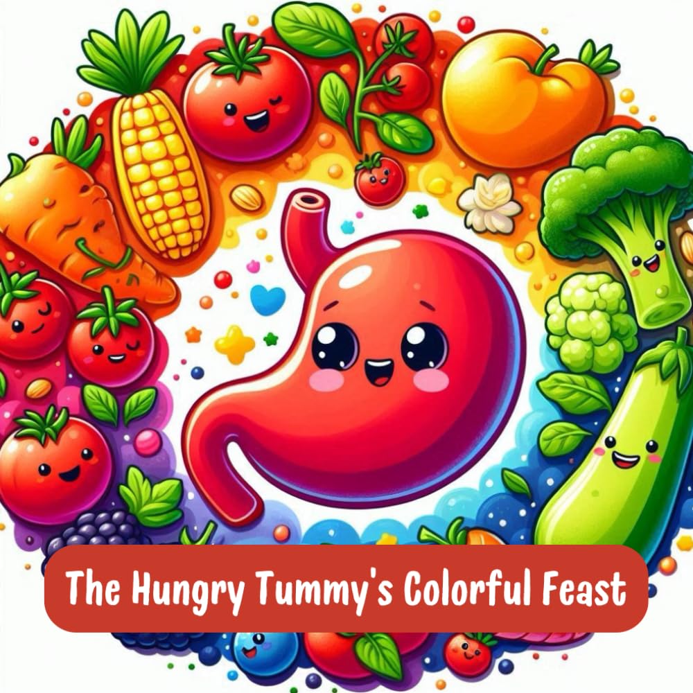 The Hungry Tummy's Colorful Feast: A Fun and Educational Story About Healthy Eating