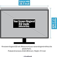 Vista 3 de VizoBlueX - Protector de pantalla de 14 pulgadas con filtro de bloqueo de luz azul. Panel LED para PC portátil anti-UV, protección para los ojos
