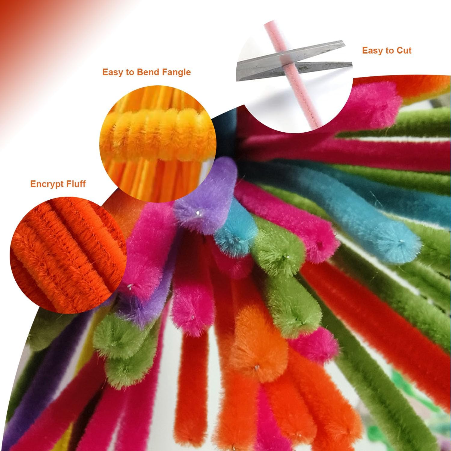 Pipe Cleaner Sunflower Flower Bouquet DIY Kit - 500+ pcs Chenille Stems, 6 Colors Craft Floral Bouquet for Wedding Bridesmaid Christmas Home Decor Graduation Birthday Gift Making w/ Beginners Video