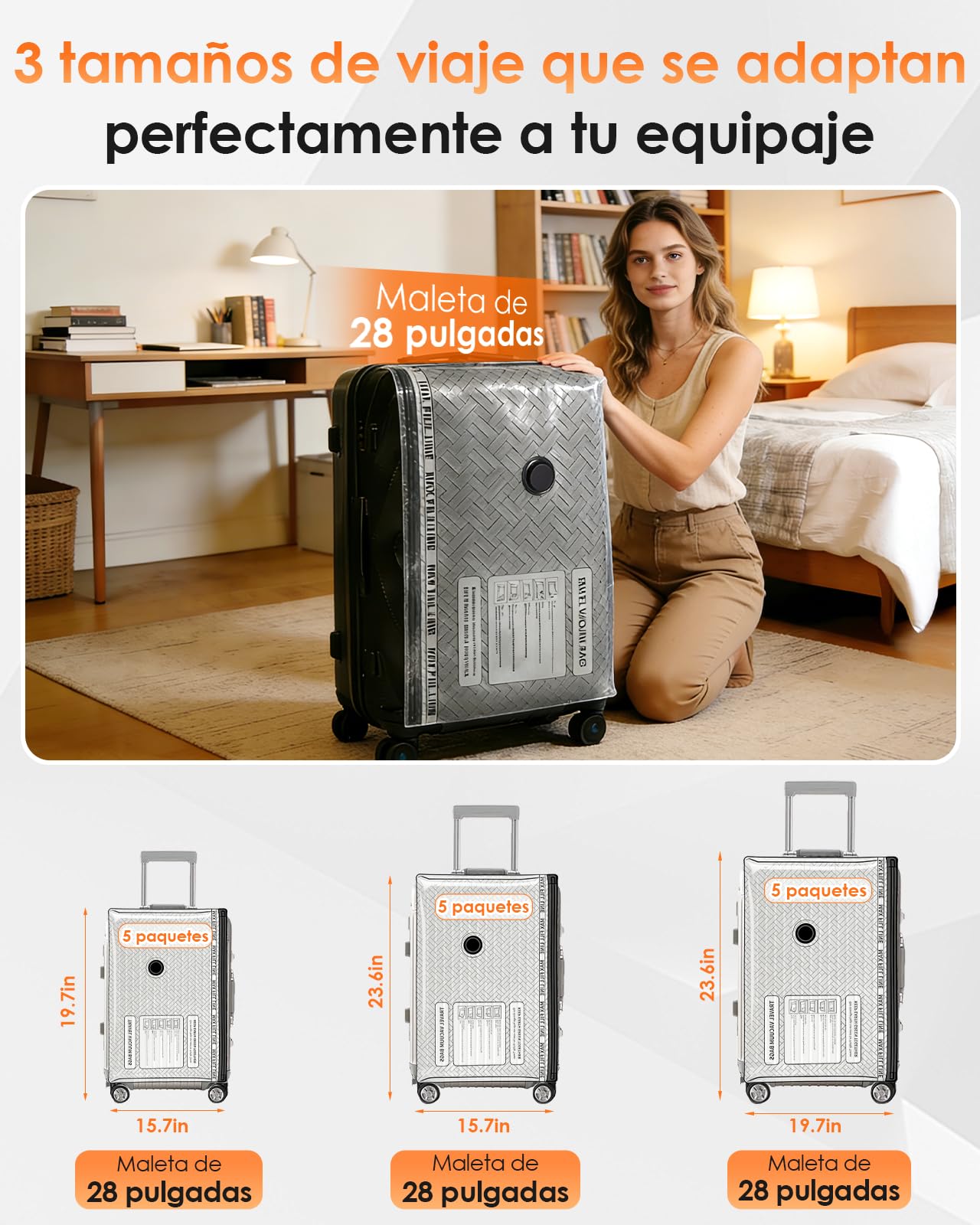 Bolsas de Vacio Ropa Viaje Con Bomba EléCtrica Inalámbrica, 15 Bolsas Envasar al Vacio Ropa Compresion(5*40x50cm,5*40x60cm,5*50x60cm), Vacuum Storage Bag Maquina Saco Vacuo Para Casa y Maleta Cabina — view 3