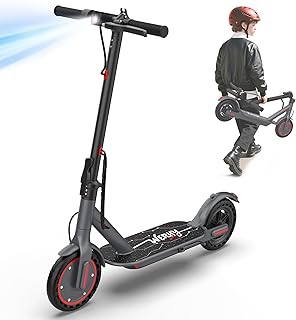 Electric Scooter for 10+, 350W Motor, Max 12Miles Long Range, 19 MPH Max Speed, 8.5" Solid Tire, Lightweight Foldable E-Scooter with Dual Braking, Digital Display, Cruise Control
