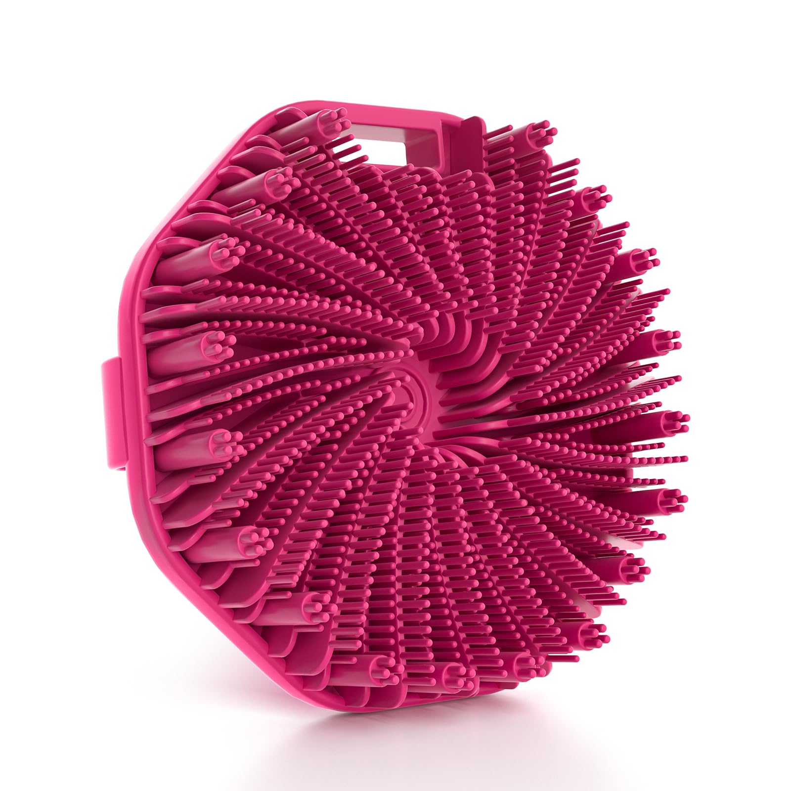 Silicone Body Scrubber, Exfoliating Body Wash Scrubbers Exfoliator, Shower Body Brush for Effective Showering Exfoliation and Gentle Massage (Red)