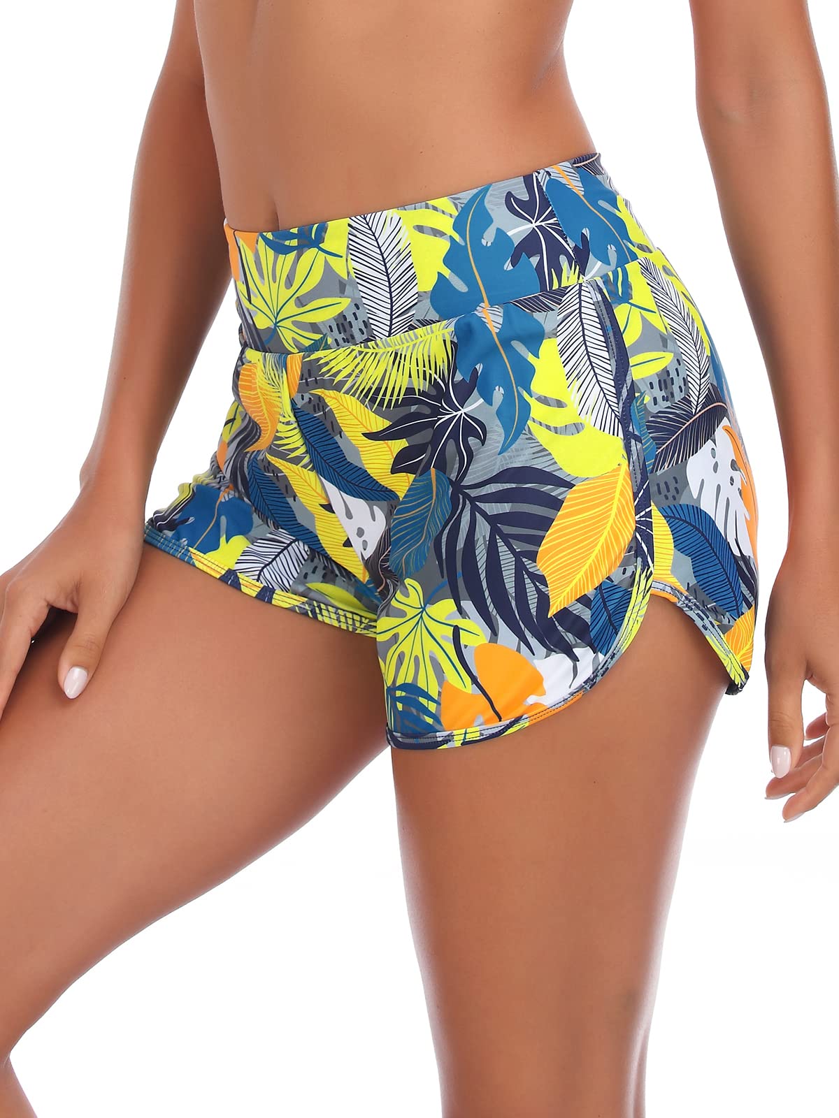 relleciga Women's High Waisted Swim Shorts Swim Board Shorts for Women-picture-17