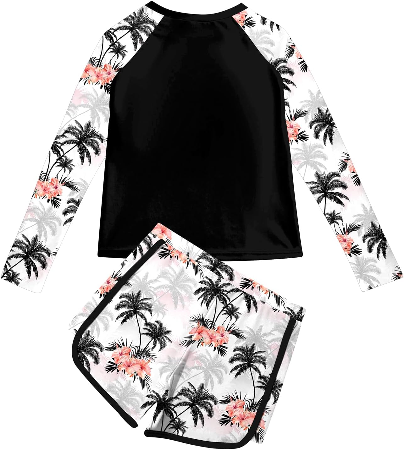 フィットネスウェア GERRY カットソー ヘレイワホ Vogseek ガールズ ラッシュガード 水着 2ピース 水着 UPF 50+ Vogseek ガールズ ラッシュガード 水着 2ピース 水着 UPF 50+ 夏用水着 サイズ 7-12T