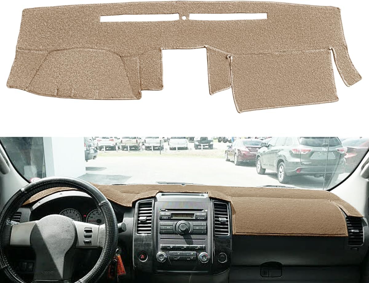 Yiz Dash Cover Mat Custom Fit for Nissan Frontier Xterra 2002 2003 2004 Dashboard Cover Pad Carpet (Dark Gray) J158