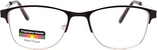 Miniatura 2 de Gafas de lectura progresivas Multi-Focus 3 Poderes en 1 Lector Spring Bisagra Metal