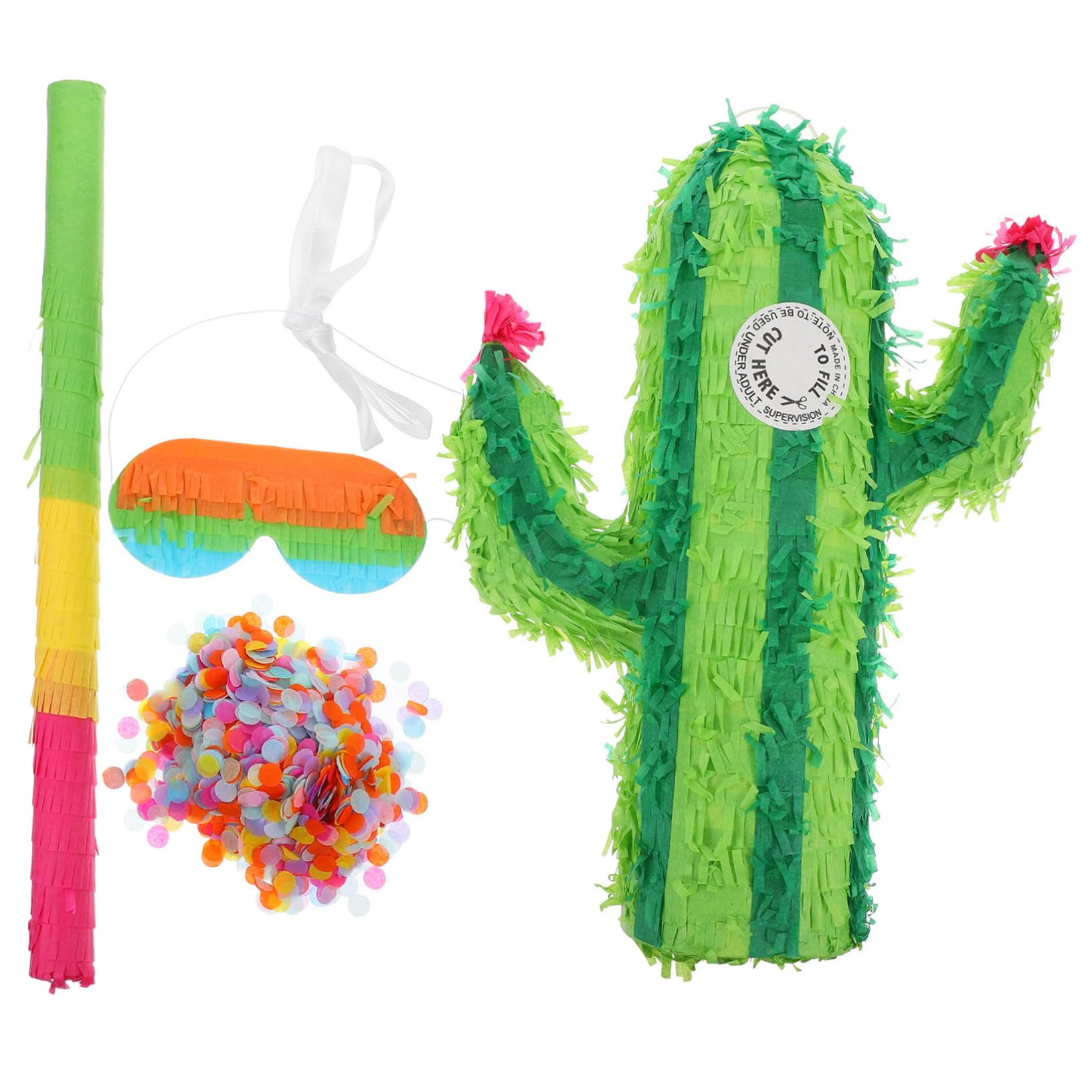 Kaktus Piñata 1 Satz aus Papier für Geburtstagsparty