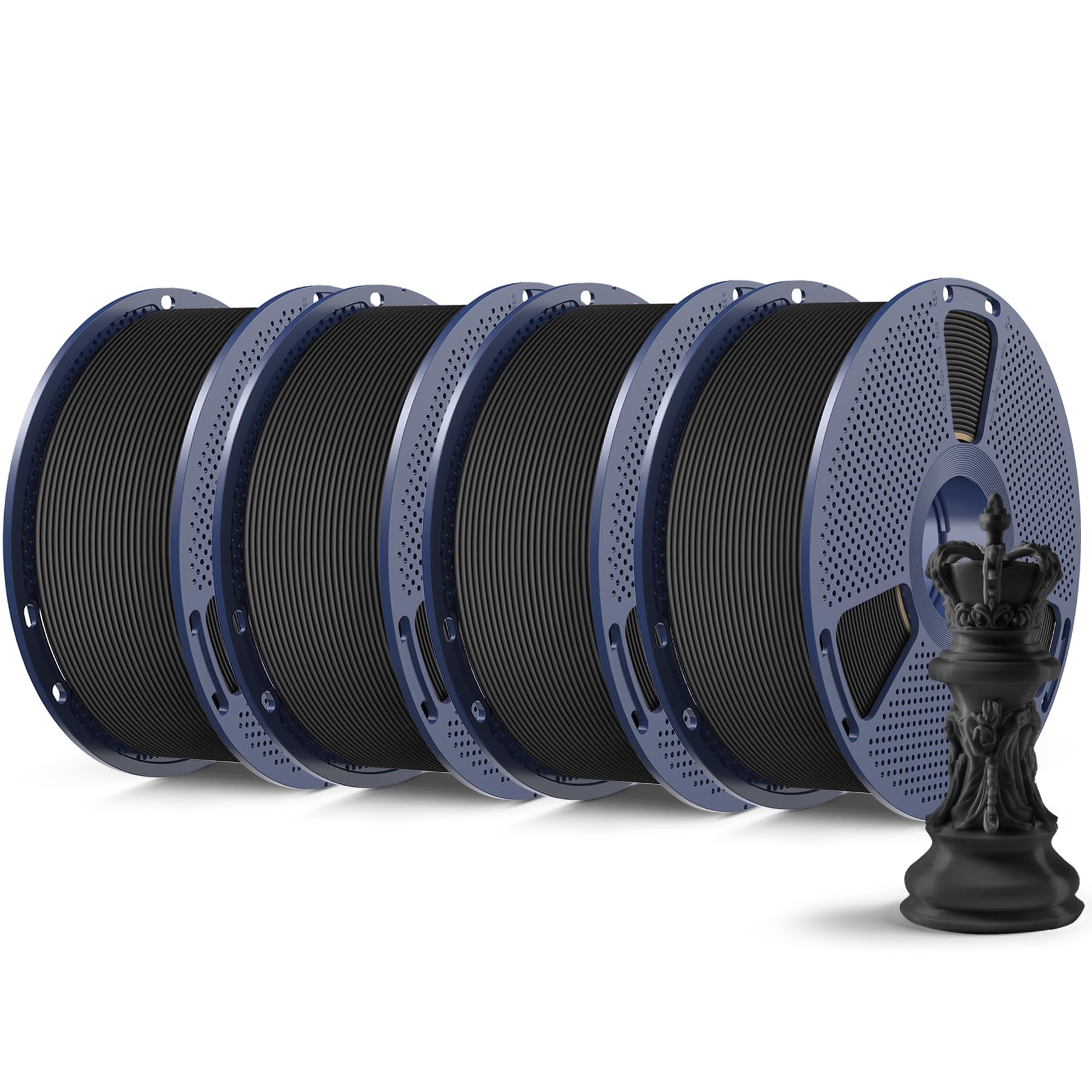 SUNLU Filamento in PLA opaco ad alta velocità 4 kg, fino a 600 mm/s veloce per stampante 3D, filamento liscio PLA opaco adatto alla maggior parte delle stampanti 3D FDM, bobina riutilizzabile da 1 kg