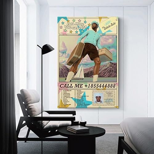 Miniatura 3 de niero Póster de Tyler The Creator Call Me If You Get Lost para la portada del álbum de música, pósteres artísticos en lienzo y arte de pared, póster