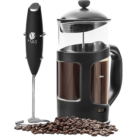 Amazon.com: Bean Envy cafetera de prensa francesa para preparar café,  Espresso y té, 34 onzas - Paquete Premium incluye batidor eléctrico - La mejor  prensa para 1, 3, 4 u 8 tazas : Hogar y Cocina