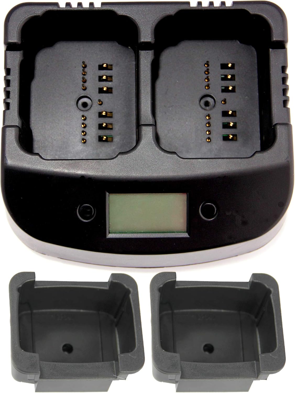 Two-Way Radio Battery Dual Charger for Motorola Radio | HNN9008, HNN9008A, HNN9008AR, HNN9009, HNN9009A, HNN9009AR