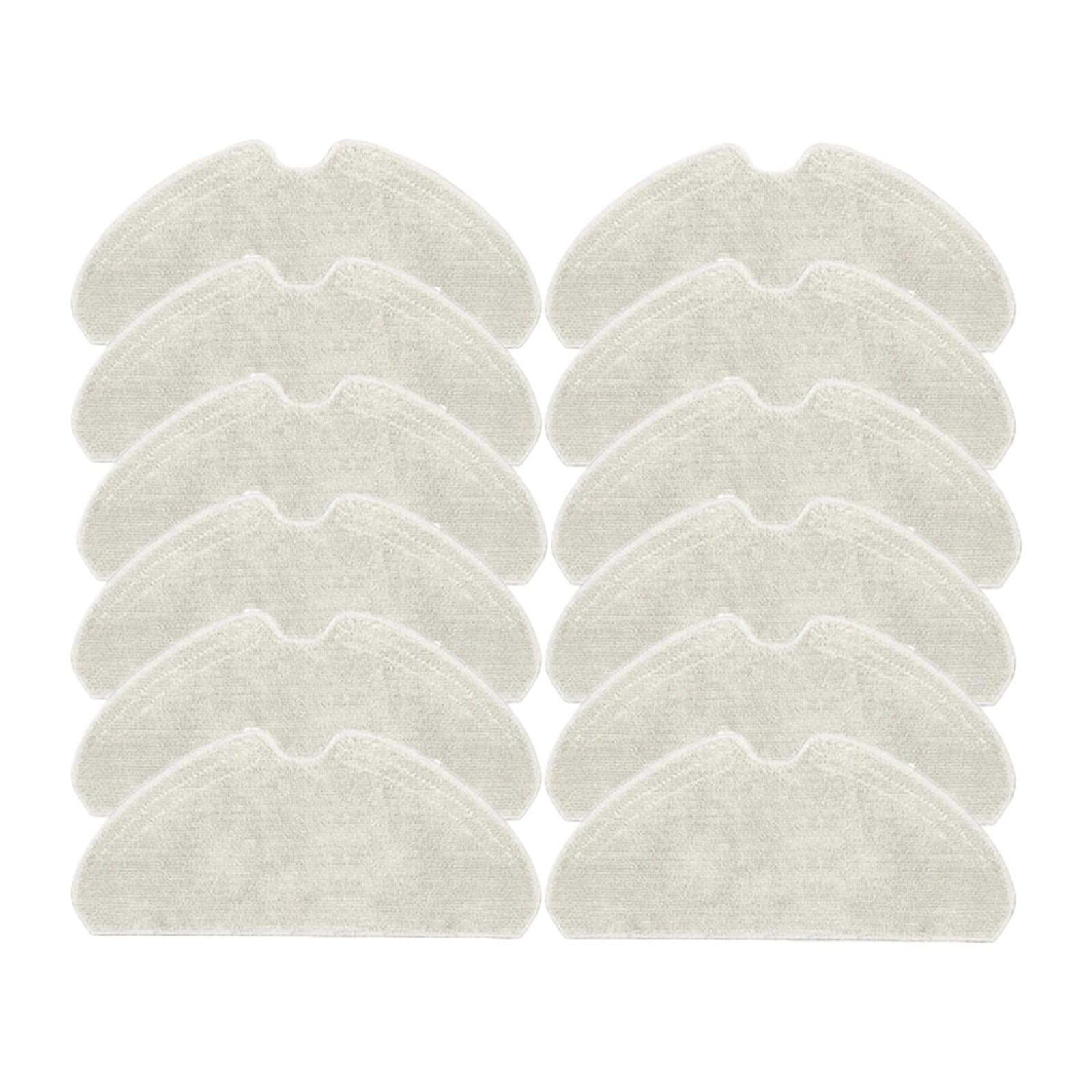 VIXWDRUTY Compatible For Xiaomi，Compatible For Dreame，D10s/D10s Pro Robotic Vacuum Cleaner Mop Pads Rags Spare Parts Accessories(12pcs)