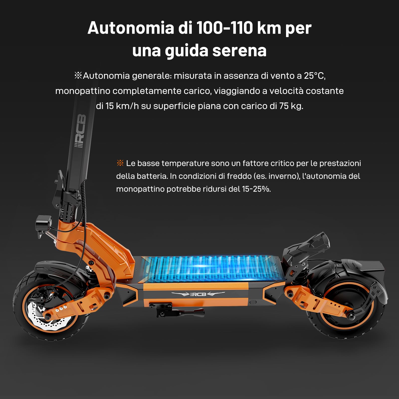 RCB D7/D7 PRO (Ultra) Monopattino Elettrico adulto, NFC/Frecce APP, Pendenza 26%, Motore 500W Picco 1600W, Autonomia 80-130KM, Batteria 20.8-27Ah, Pneumatici Gel Autoriparanti 10 Pollici