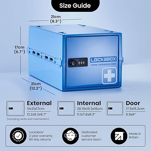 Miniatura 4 de Lockabox - Caja con cerradura para alimentos, medicina y electrónica, caja de utilidad con cerradura de combinación, caja confiable con cerradura