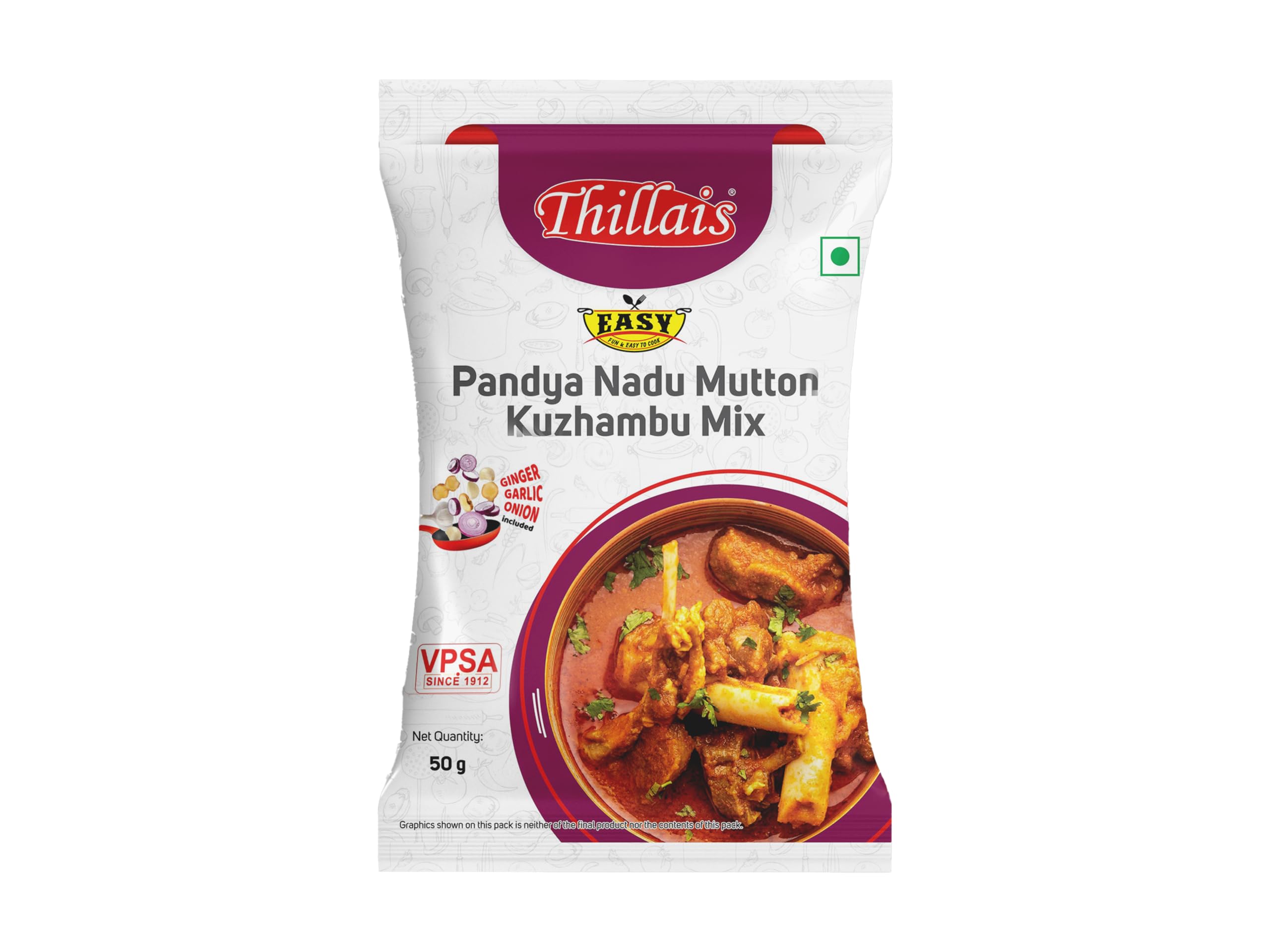 Pandiyanadu Mutton Kuzhambu Mix - 50g Mutton kulambu masala pack of 1 (B0BMV2DY78) Amazon Price History, Amazon Price Tracker