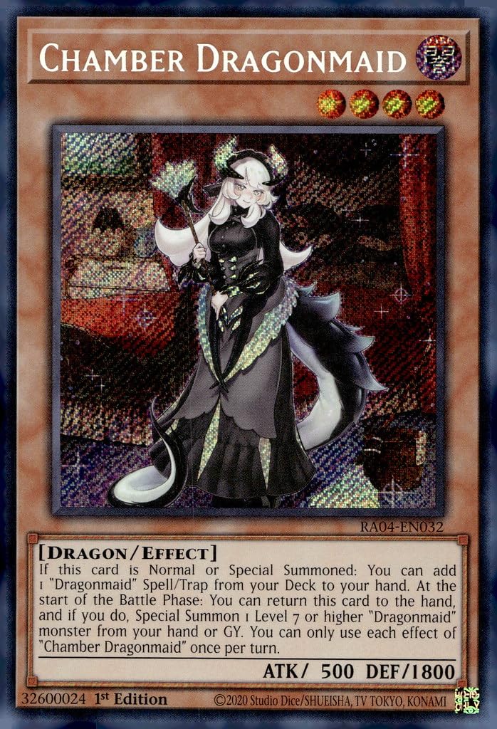 遊戯王CHAMBER DRAGONMAID 20TH SECRET RARE Yugioh Chamber Dragonmaid ETCO-JP026 20th Secret Rare Card