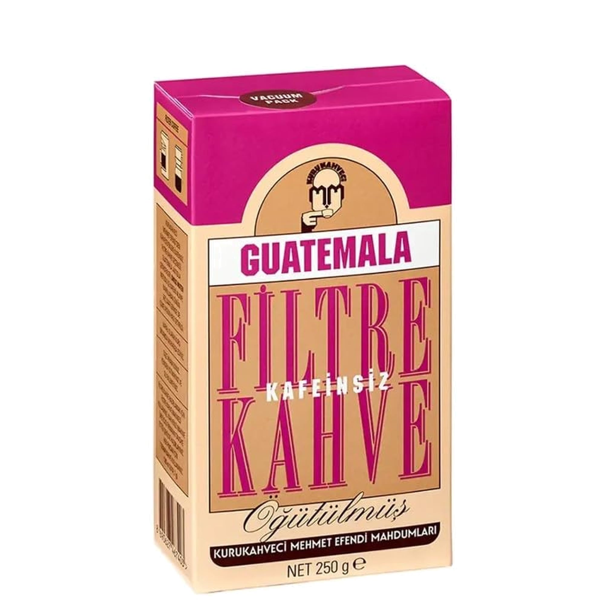 Kurukahveci Mehmet Efendi Kafeinsiz Guatemala Filtre Kahve 250 gr Vakum Ambalaj