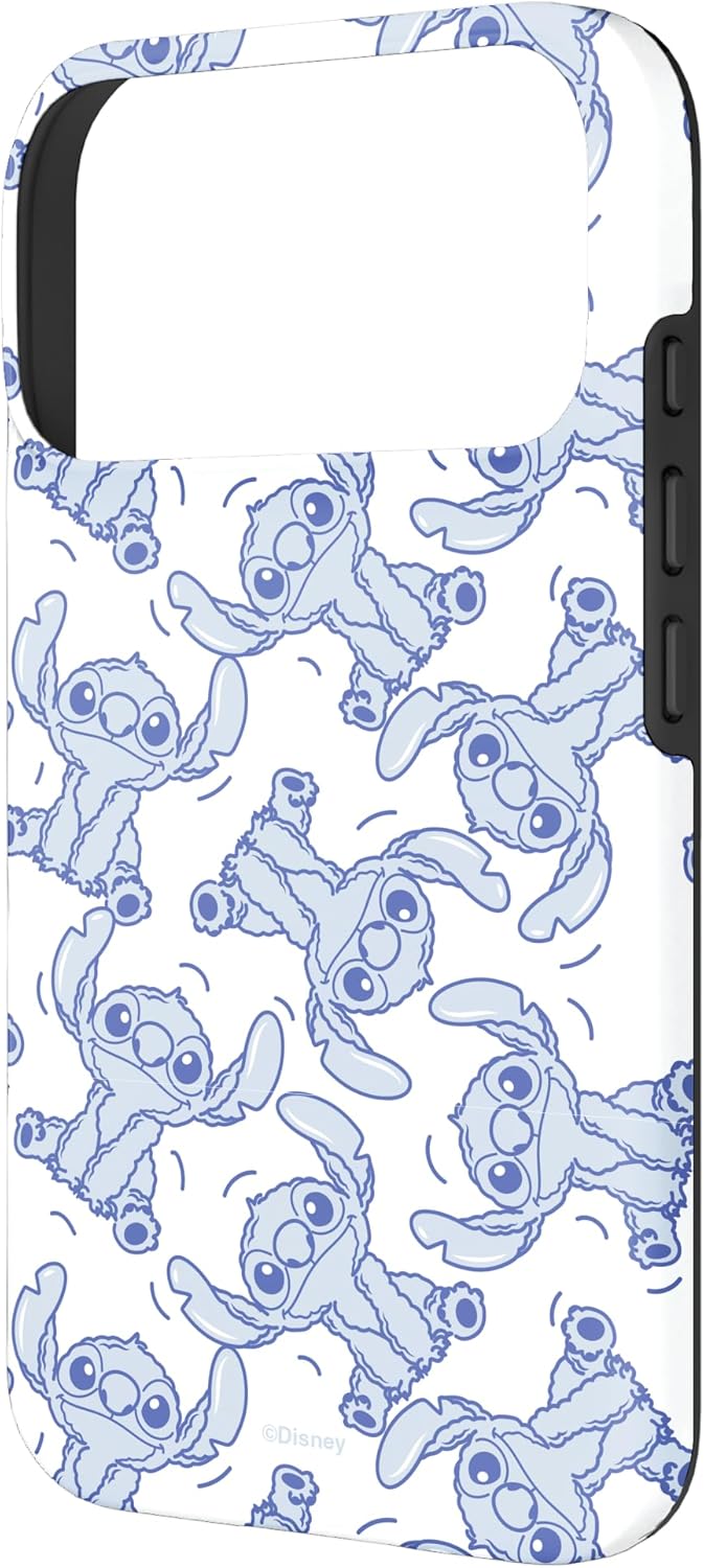 Disney Stitch Fluffy Summer Vibes Pattern Case for iPhone 17 Pro