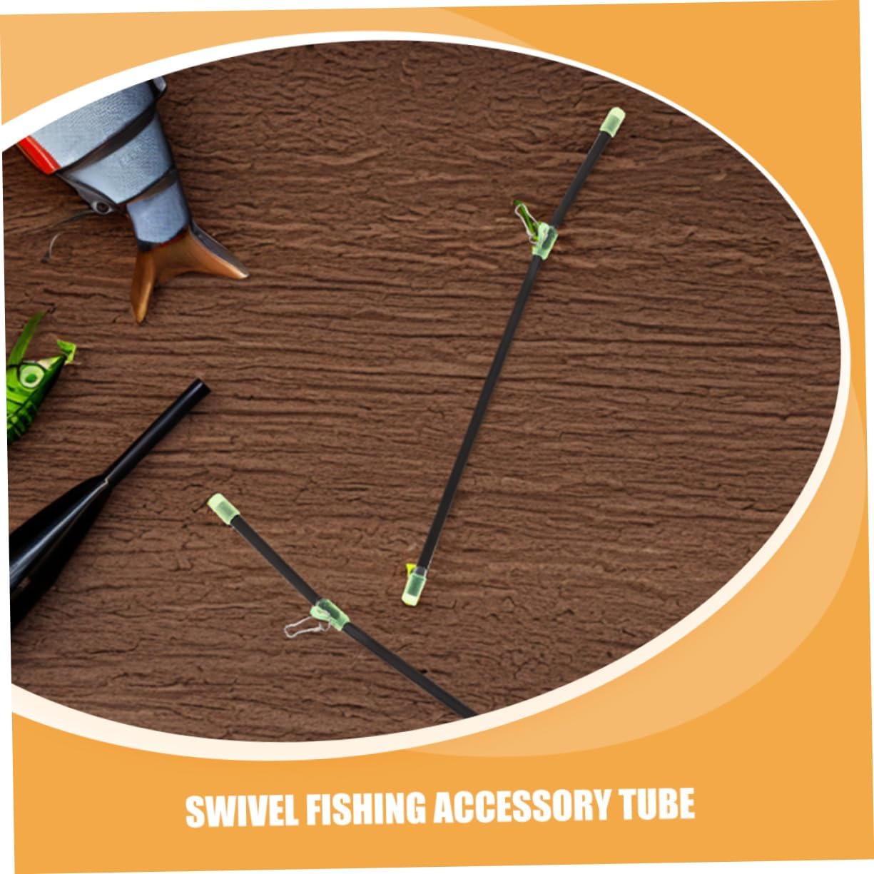 20pcs Material Tangle Feeder Boom Fishing Rod Connectors Trolling Lures Snaps Tangle Fishing Supplies