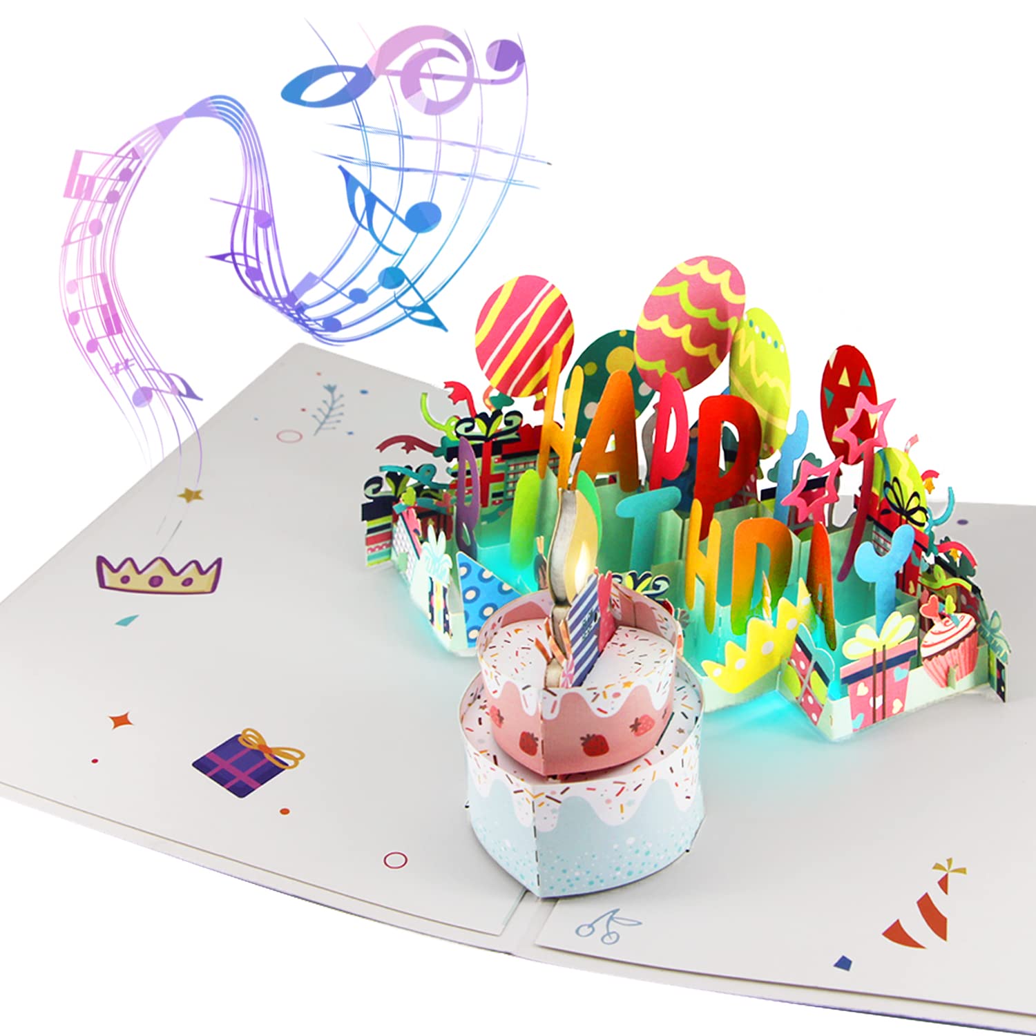 Buy Birthday Card, Musical Birthday Cards with Light and Music ...