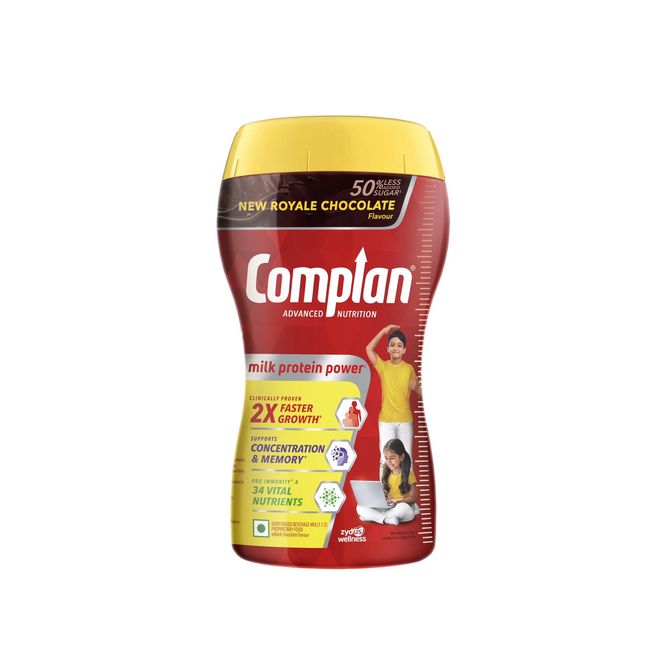 Complan Nutrition Drink Powder for Children, Royale Chocolate Flavour, 500 grams Carton|Nutrition Drink for kids with protein & 34 vital nutrients, 1 count — Amazon image 10