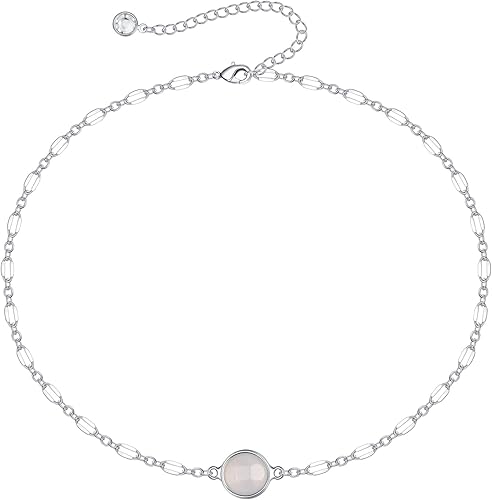 Turandoss - Collar de oro, para mujer, chapado en oro de 14 quilates, medallón hecho a mano, cadena de eslabones entrecruzados, collar ajustable,