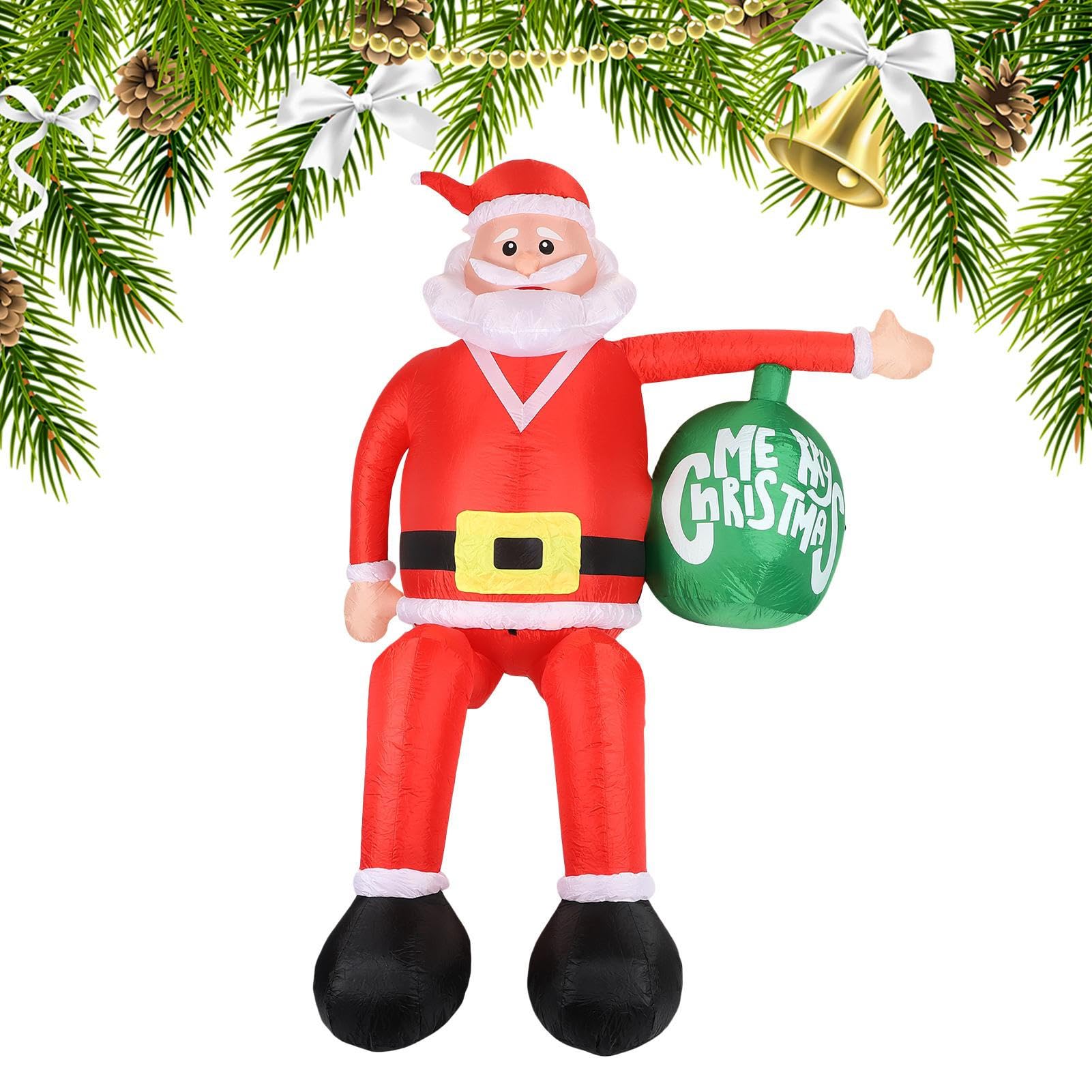 Père Noël gonflable extérieur grand format étanche pour fête et parc public