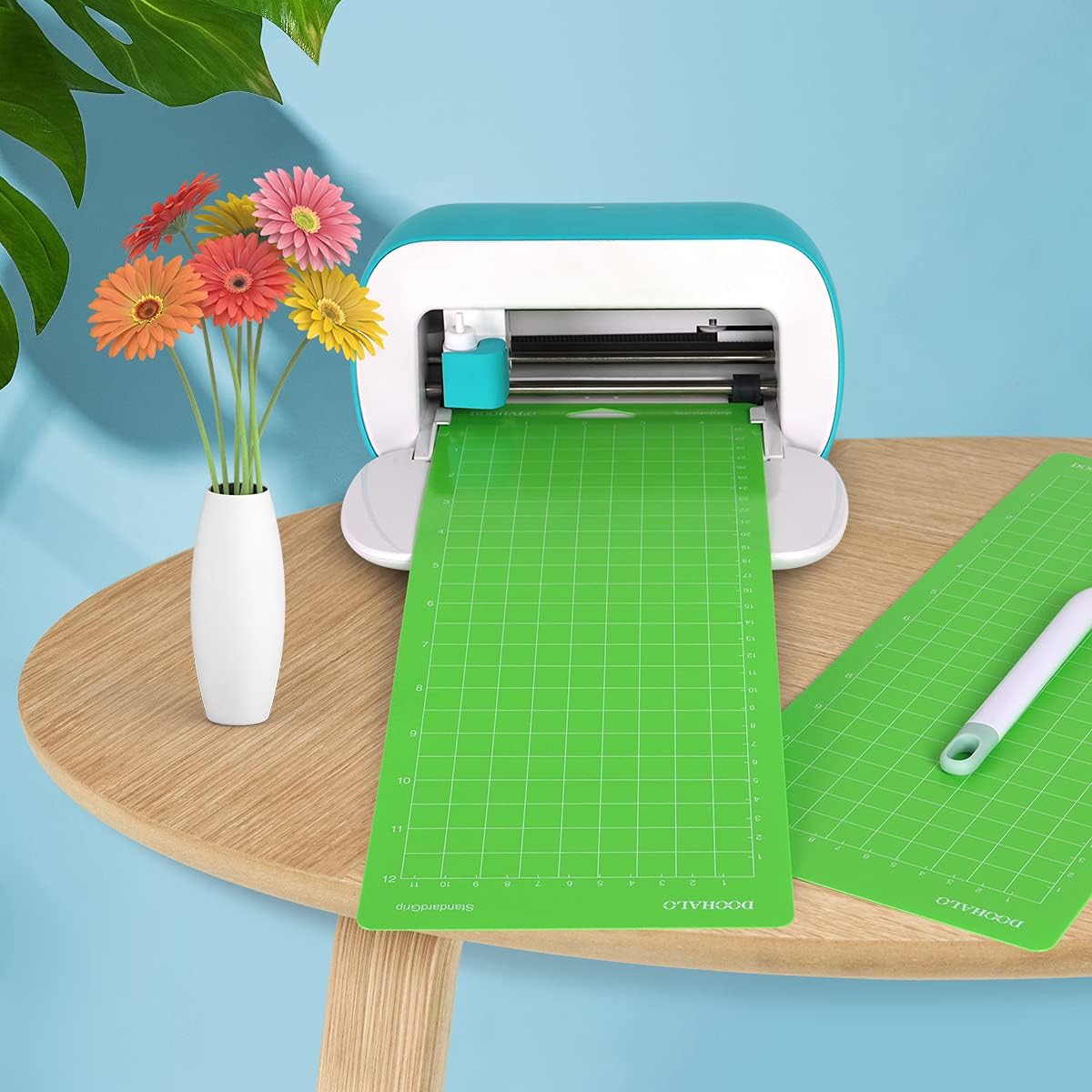 DOOHALO Cutting Mat for Cricut Joy Machine 3 Packs Replacement Adhesive Cut Mats for Cricut Joy Green Color for StandardGrip