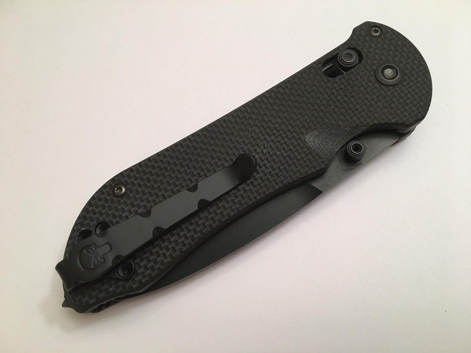 Matte Black Titanium Pocket Clip For Benchmade Knife Stryker Triage 908 909 915 916