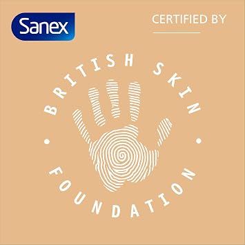 Sanex Body Wash, Expert Skin Health, Sensitive Shower Gel, Dermatologist Tested Gentle for Sensitive Skin, Multipack, 6 Pack, 450ml Bottles