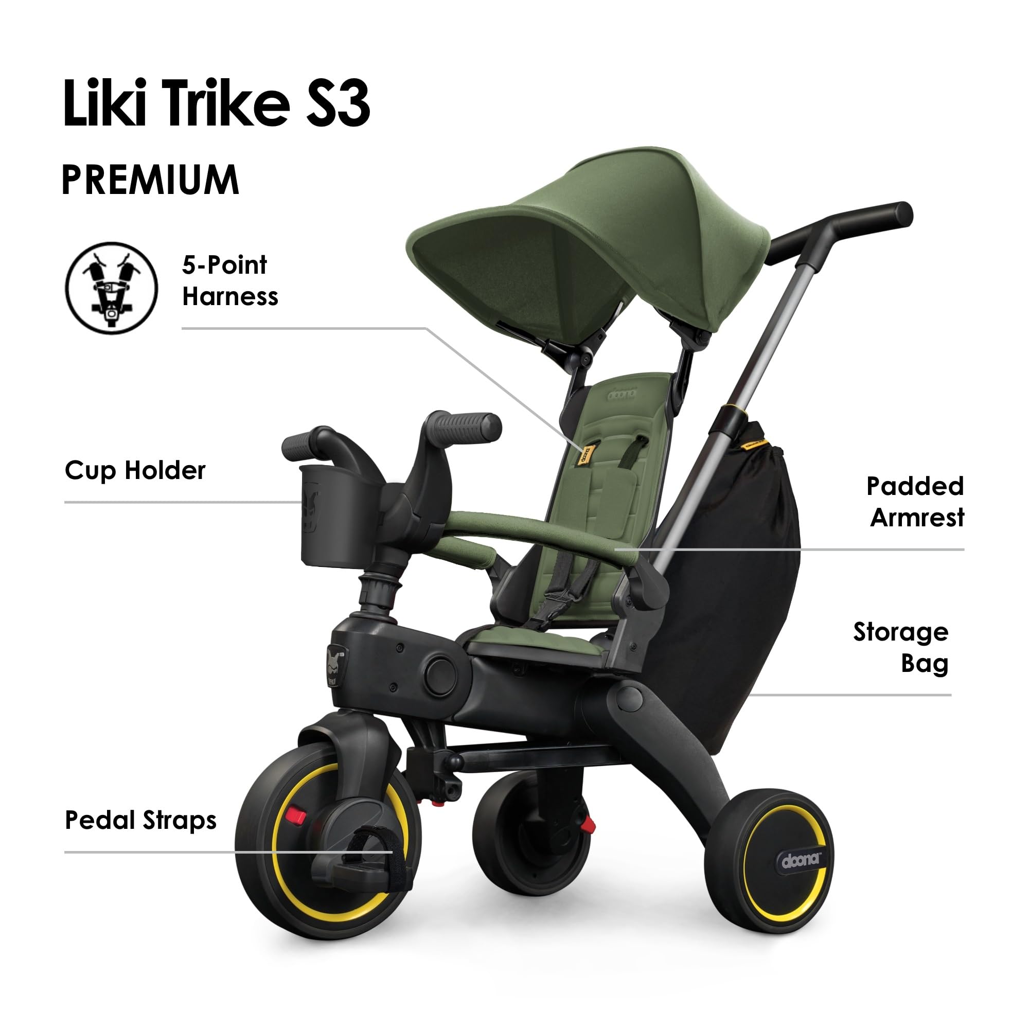 Amazon.co.jp: Doona Liki Trike S3 デザートグリーン - 5イン1