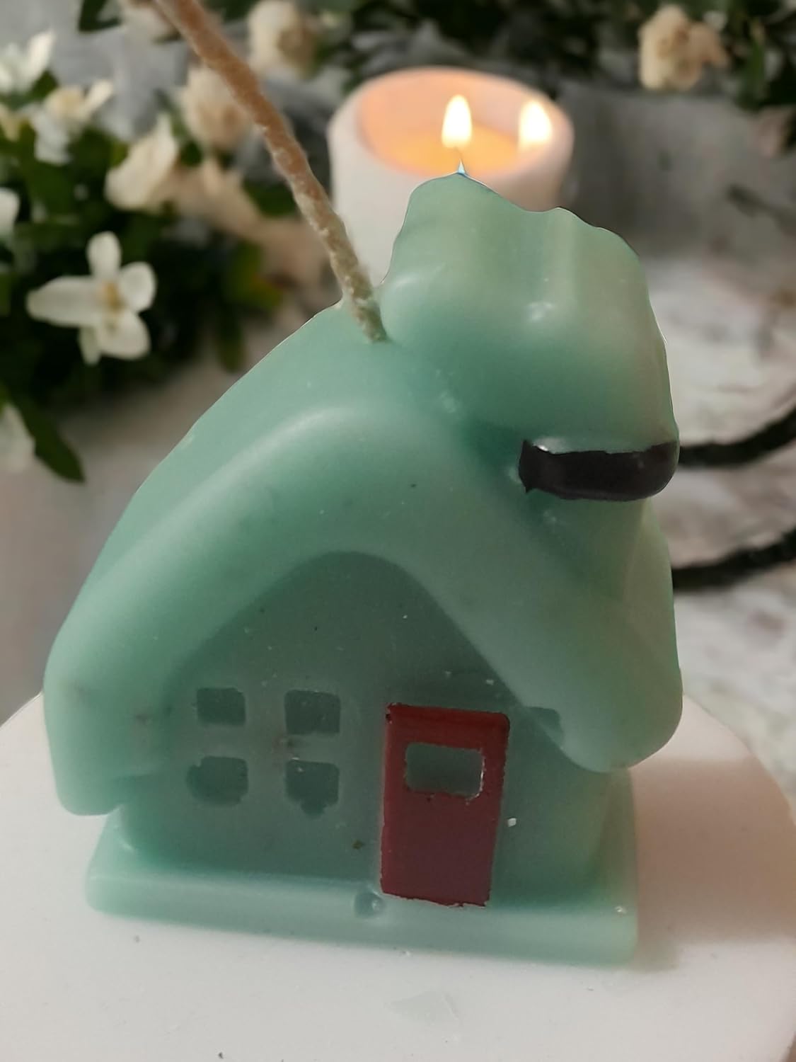 Vanilla Scented House Candles for Stress Relief and Home Decor, Scented Portable Travel Christmas Candles - (Assorted Color, Pack of 1)