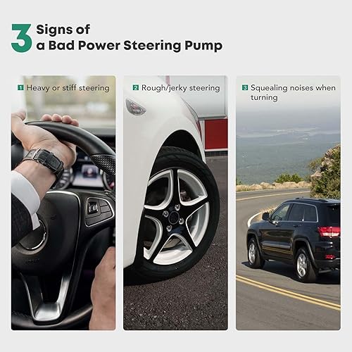 Miniatura 5 de YHTAUTO Bomba de dirección asistida con depósito de repuesto para Toyota 4Runner 1988-1995, Pickup (Hilux) 1988-1995 V6 3.0L 3VZFE, bomba de