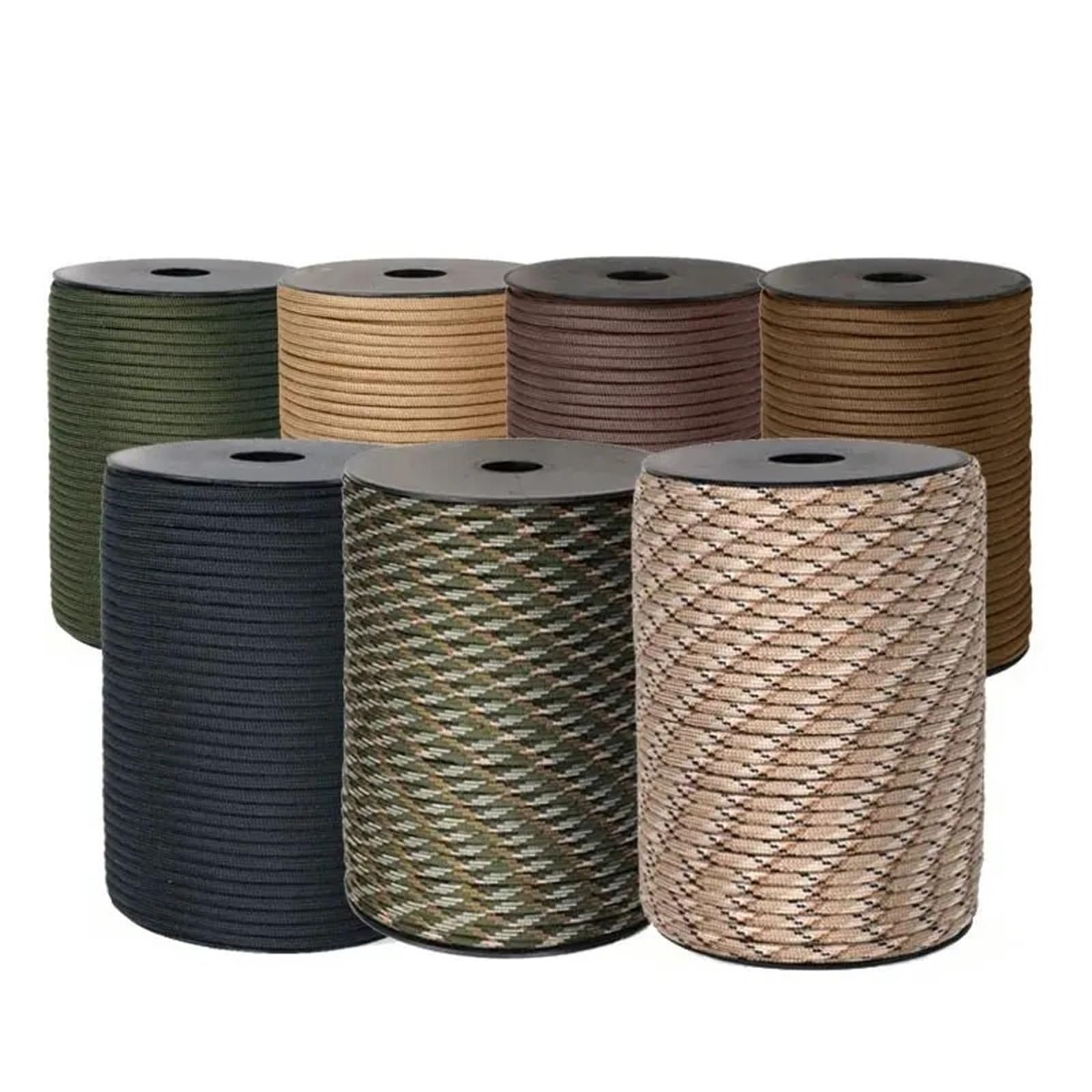 Paracord, 7 rdzeni 550 przewód paracord o średnicy 100 m 4 mm na zewnątrz smycz survivalowa kemping lina spadochronowa akcesoria do namiotów turystycznych bransoletka zrób to sam(01)