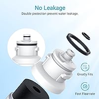 Vista 6 de AQUA CREST DW2042FR-09 Filtro de agua para refrigerador, repuesto para Daewoo DW2042FR, Kenmore 46-9130, DW2042FR-09, Aqua Crystal DW2042F-09