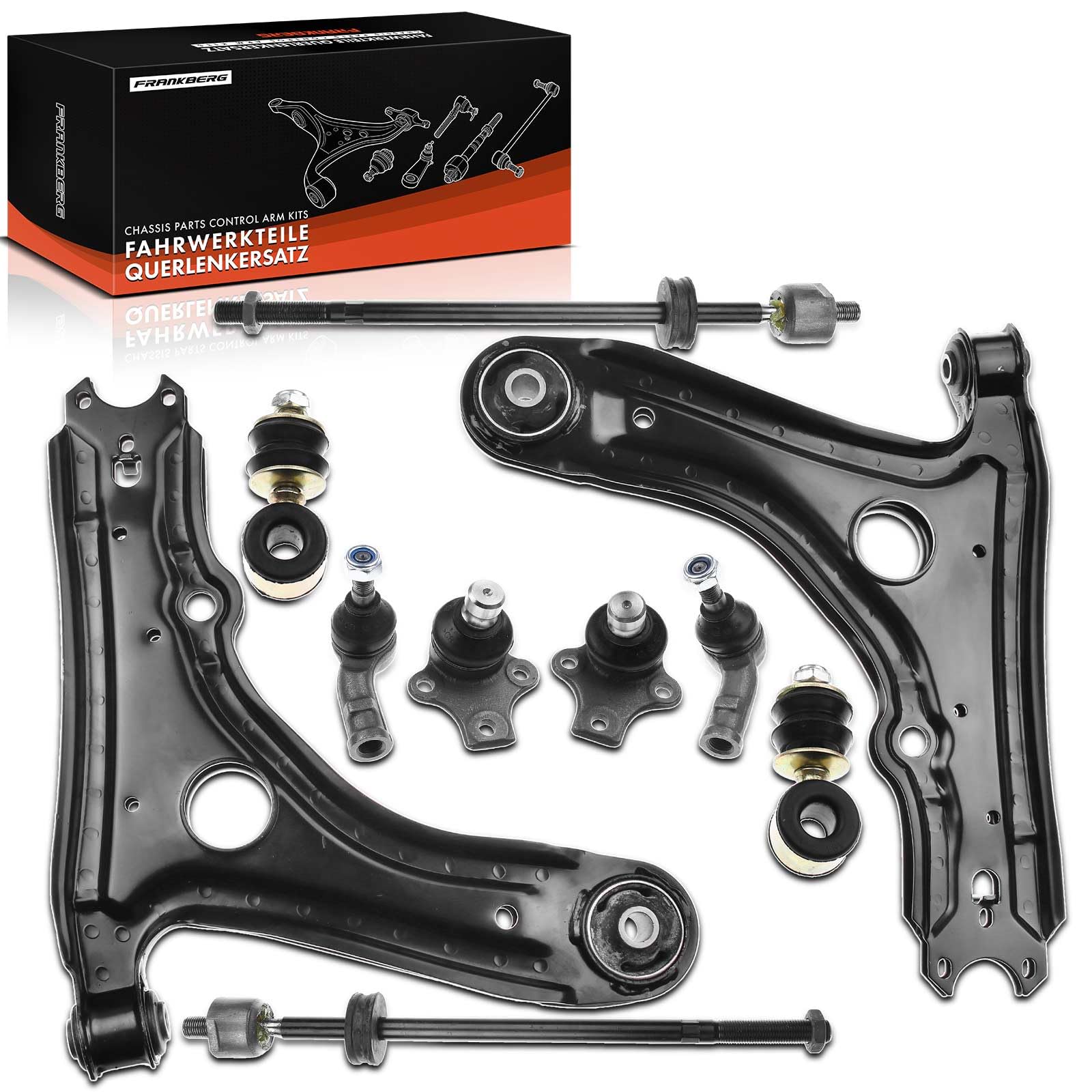 Frankberg 8x Rotule de biellette de barre stabilisatrice avant 1H0407151 | devant, 1H0407151; Compatible avec: V.e.n.t.o 1H2, Golf III 1H1, Golf IV Cabriolet 1E7, Golf III Variante 1H5