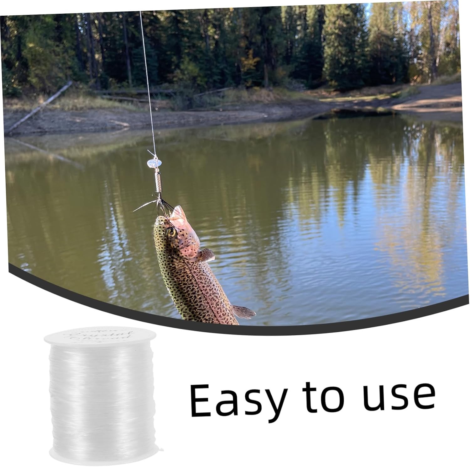 Heavy Duty Nylon Monofilament Fishing Line 0.8mm Anti-wear Fluorocarbon Outdoor Fish String for Professional Angling