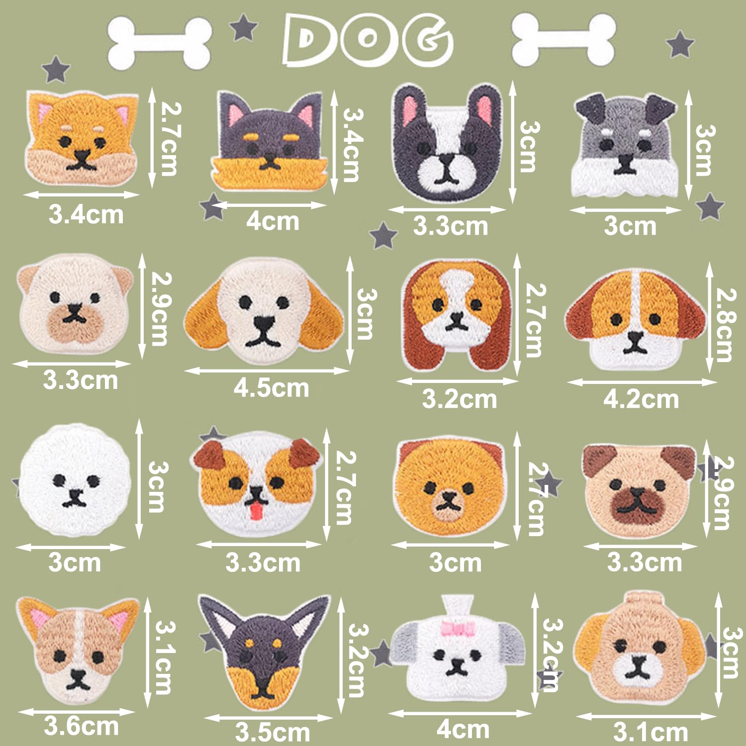 16 Toppe Termoadesive Ricamate - Patch Per Riparare Vestiti E DIY Su Giacche E Magliette - Foto 11