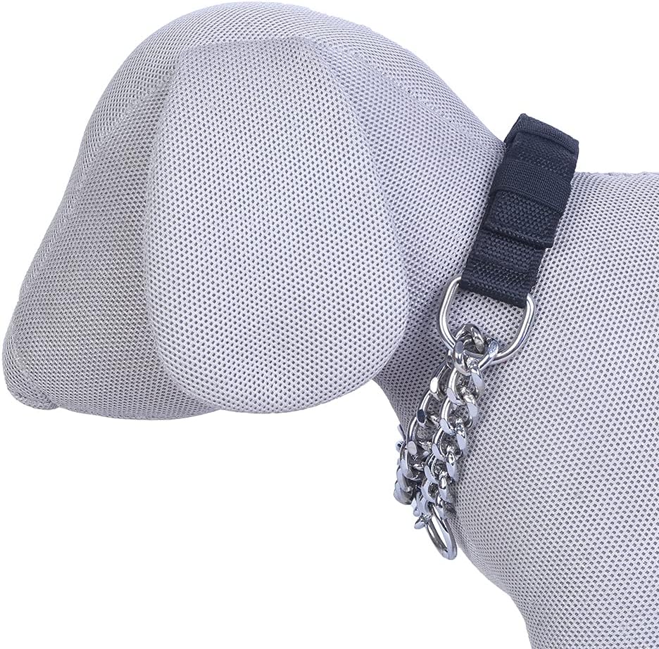 Pets Like Dog Choke Collar Black Color| Half Chain Collar| Half Choker Stainless Steel Dog Collars (25MM)