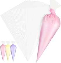 100 Pcs Disposable Pastry Bags, Plastic Icing Piping Bags 12 inch Thickened Decorating Bags for Cake Dessert Decoration Ideal for Cake Cookies Cupcakes Dessert Macarons Decoration