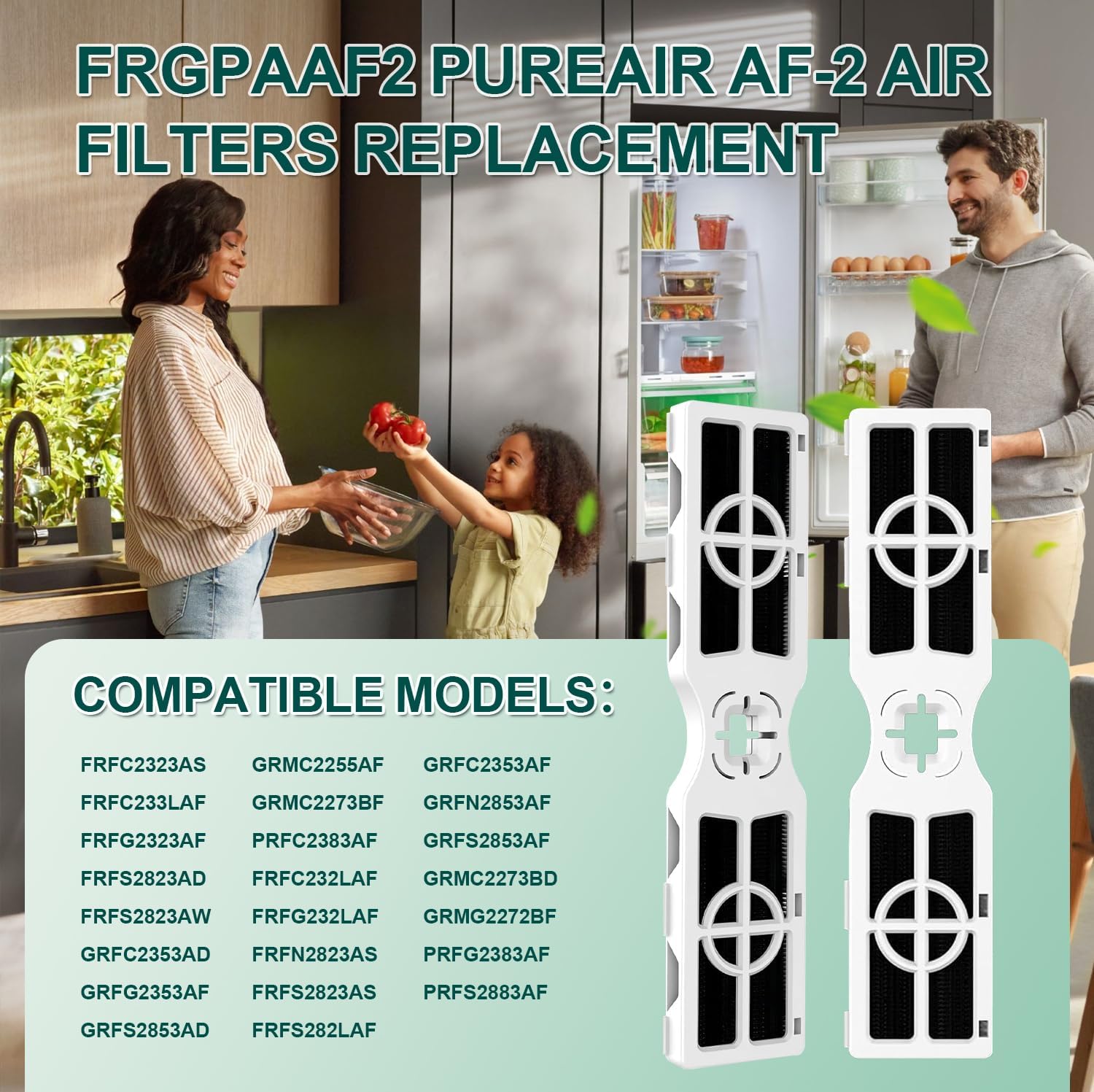 3 Pack Air Filter Replacement Fit for FRGPAAF2 PureAir AF-2 | Compatible with FRFC2323AS, FRFC232LAF, FRFC233LAF, FRFG2323AF, FRFN2823AS
