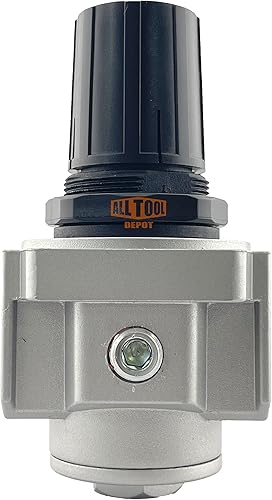 Miniatura 4 de Regulador de presión de aire comprimido en línea de 34" NPT Heavy Duty para compresor de aire, 7 a 215 PSI ajustable