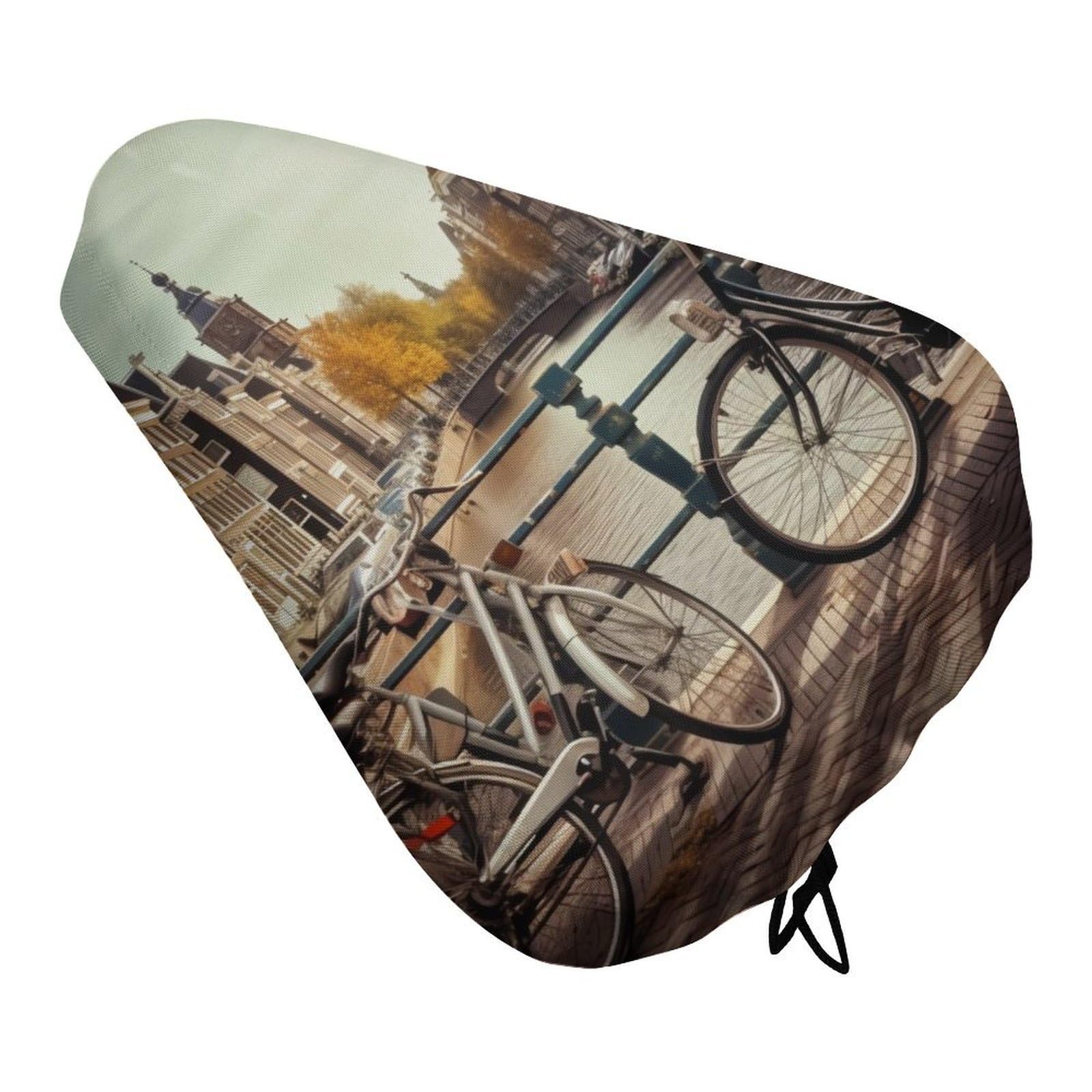 Bicycles Bike Seat Cover Waterproof Bicycle Seat Cover Rainproof Bike Saddle Cushion Covers Protector with Drawstring Washable Bike Saddle Cover for Women Men City/Mountain