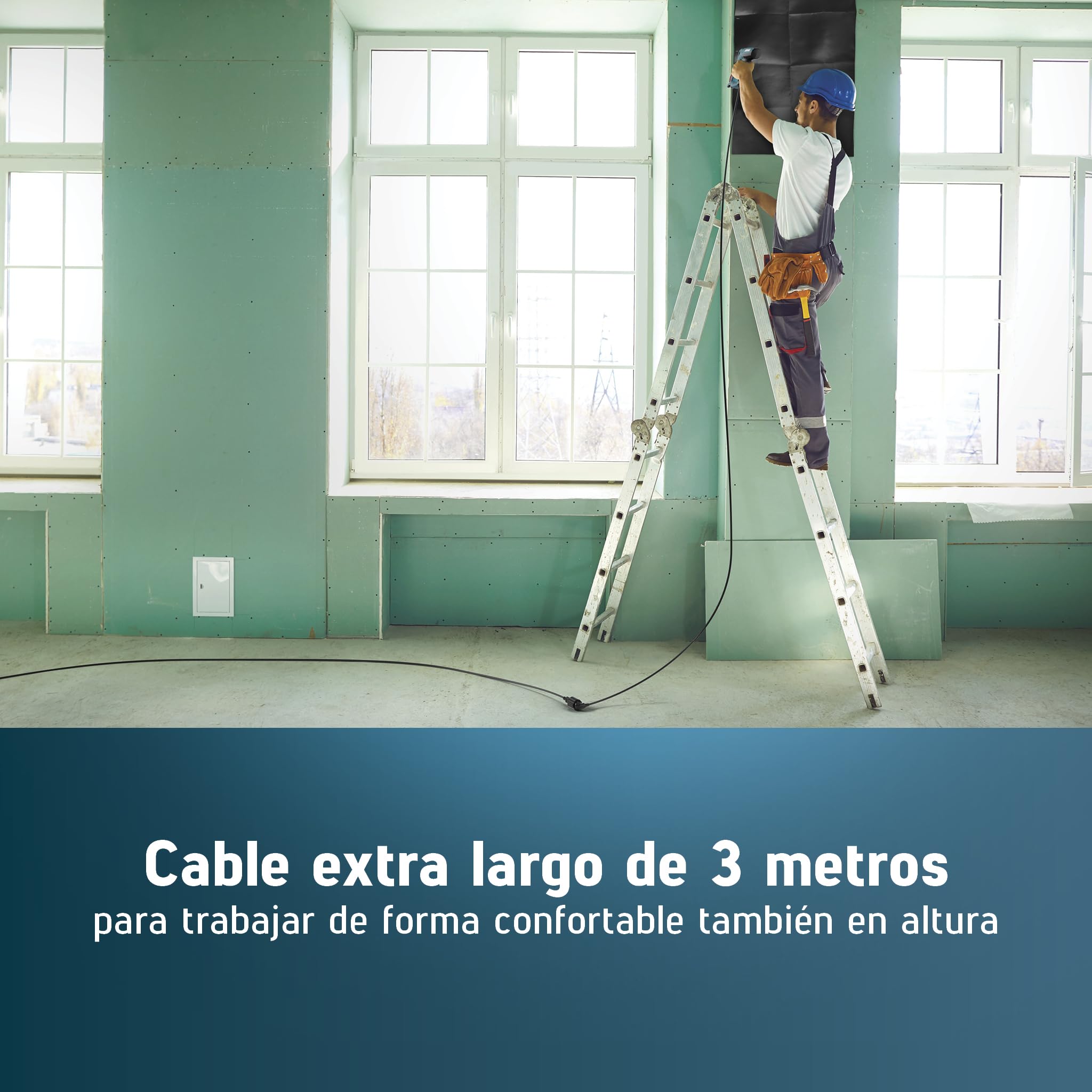 NOVUS TOOLS Juego de grapadora eléctrica J-150 con 1800 grapas, grapadora profesional y pistola de clavos con regulación de la fuerza de impacto, tope de distancia y mecanismo de carga inferior