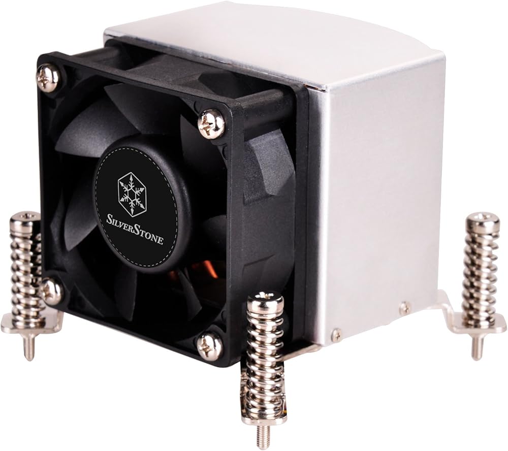 SilverStone Technology AR09-115XS 2U Rackmount Server/Small Form Factor Intel CPU Cooler with Screw Bracket - View 1