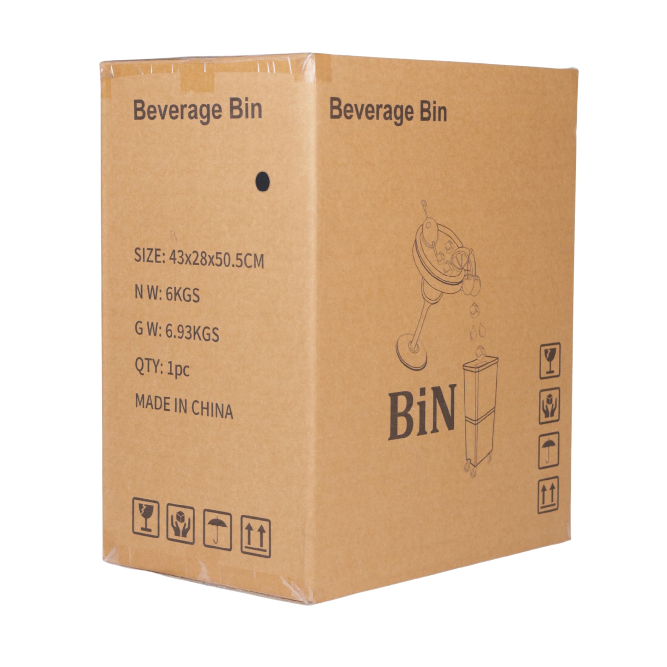 Para bebidas sobrantes, negro, tina de bebidas, contenedor de eliminación de bebidas, recoger cócteles, adornar, té, cerveza, hielo y pajitas, equipo de bar