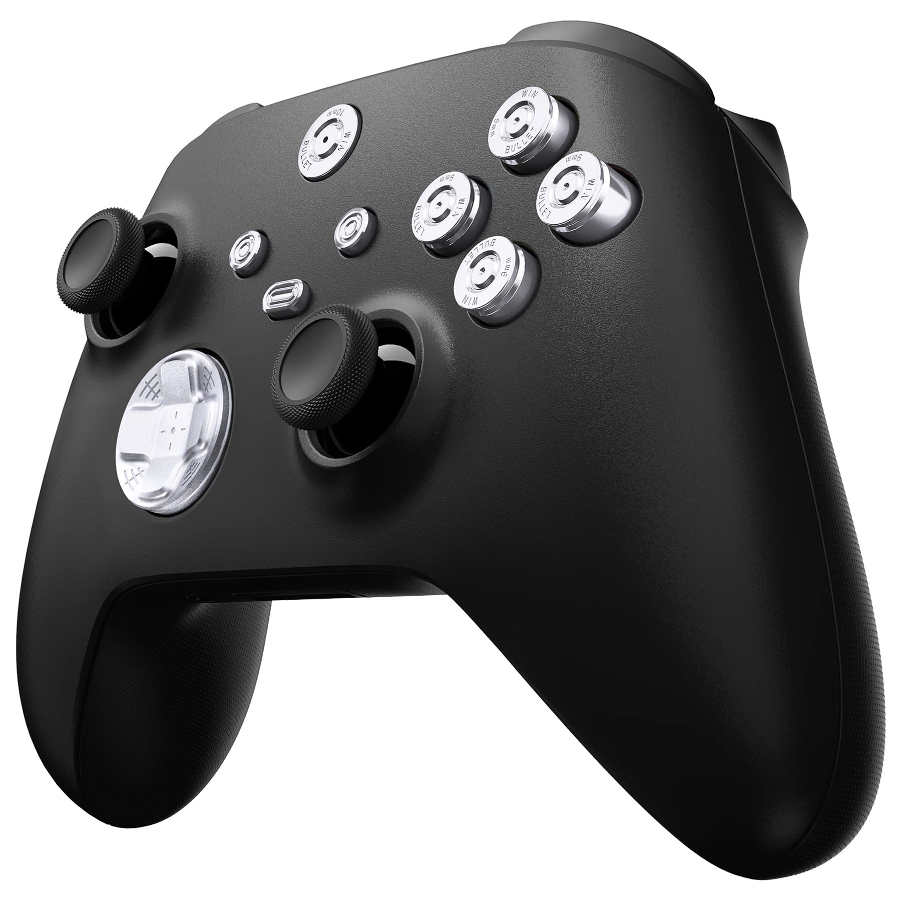 eXtremeRate Tasti ABXY Dpad in Metallo per Xbox Series X S Controller,9 in 1 D-pad Pulsante Home Start Back Share in Lega di Alluminio per Xbox Series S X Joystick Model 1914-Argento